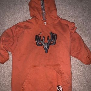 Gander camo and burnt orange sweatshirt